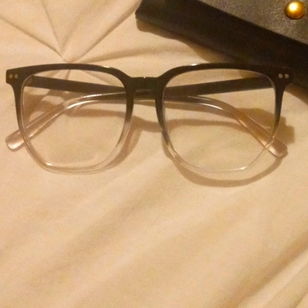 SheIn black and clear gradient glasses